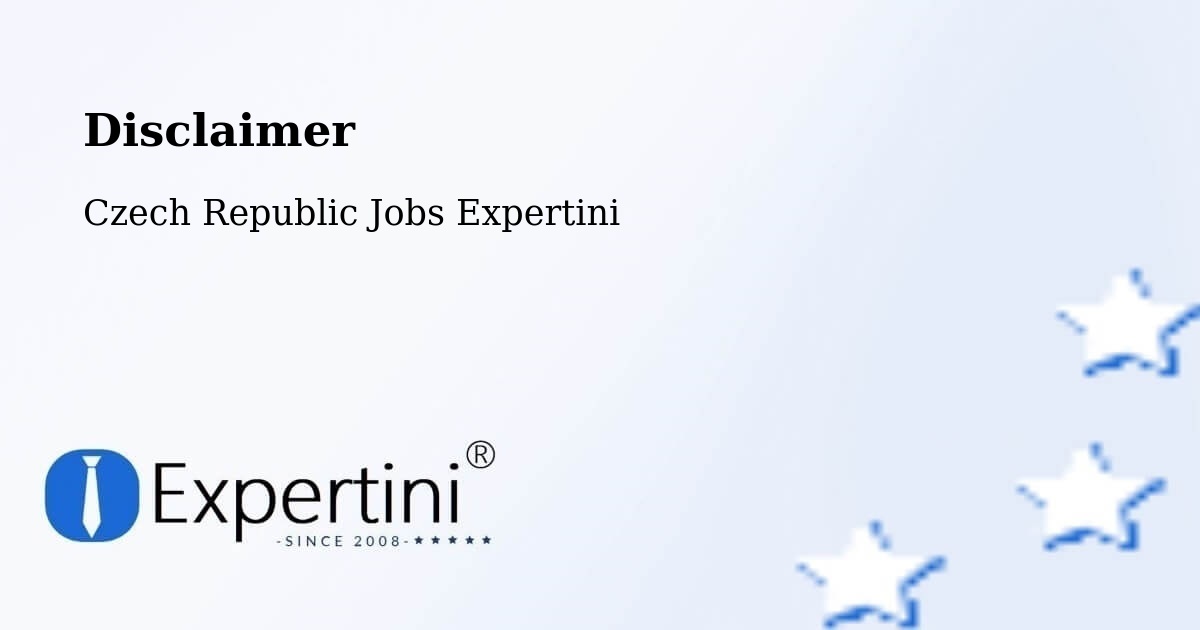 Disclaimer – Děčín - Czech Republic Jobs Expertini